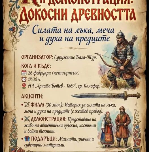 Спектакъл и филм за прабългарския воин